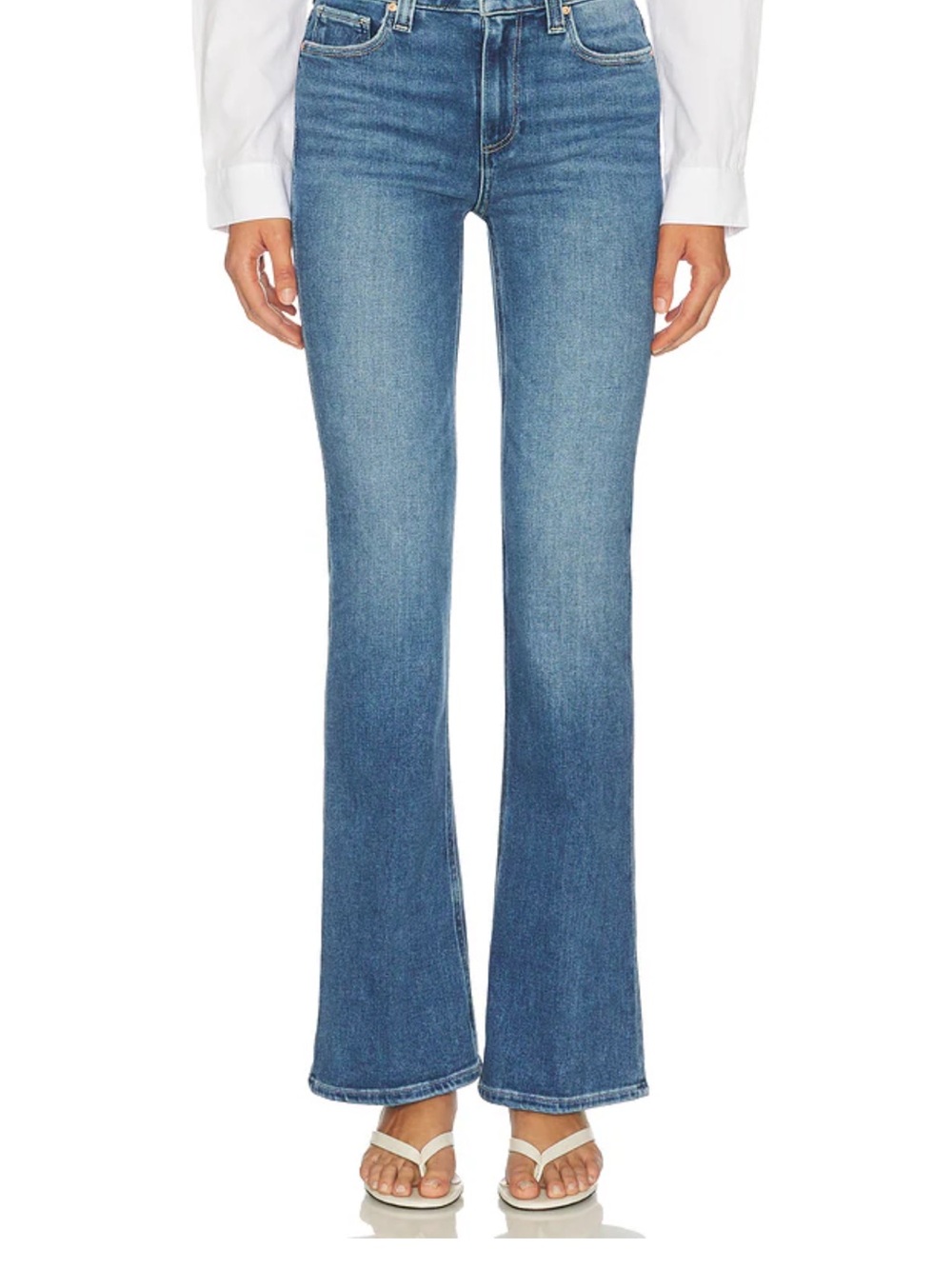 Revolve Paige high rise Laurel Canyon bootcut jeans light wash 29
